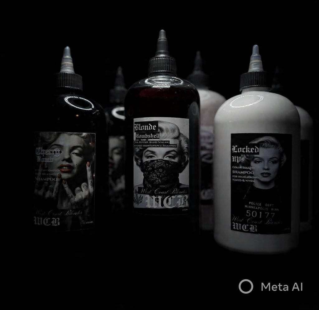 Back Bar 1/2 liter set Blonde Bombshell/Locked up/Cherry Bomb Shampoo/Conditioner
