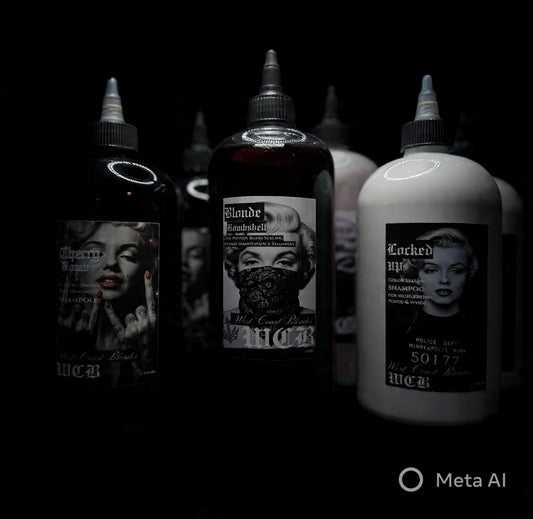 Back Bar 1/2 liter set Blonde Bombshell/Locked up/Cherry Bomb Shampoo/Conditioner